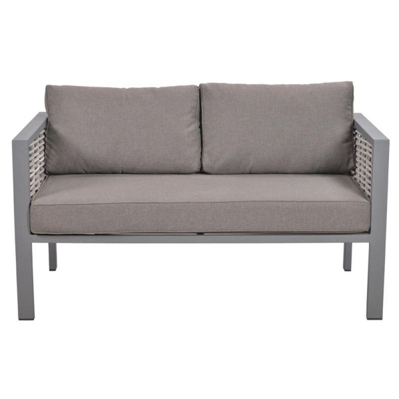 Modern Backyard Popular Outdoor Furniture Wicker Aluminum Frame Sofa Set