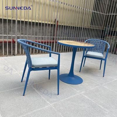 Colorful Aluminum Frame with Waterproof Rope Outdoor Chair
