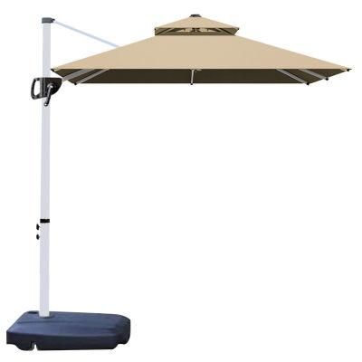 Outdoor Square Roman Umbrella Manual Large Patio Umbrella