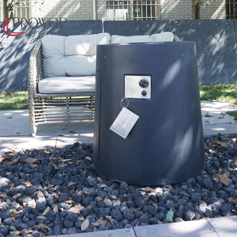 Vashti Column Outdoor Heating Patio Bar Table Concrete