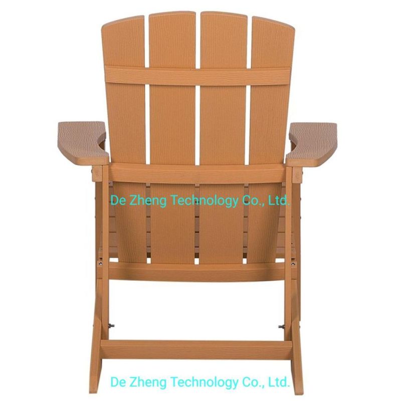 Brand New Knock Down Pack Poly Wood Plastic Wood Adirondack Chair Garden Chair for Leisure Balcony with Carton Packing