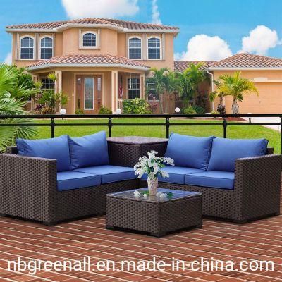 4 Seaters Chinese Corner Hotel Home Balcony Outdoor Garden Patio Furniture Sofa Set