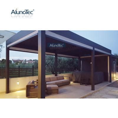 Factory Price Motorized Arbours Outdoor Awning Retractable Arches Roof Louvered Terrace Pergola