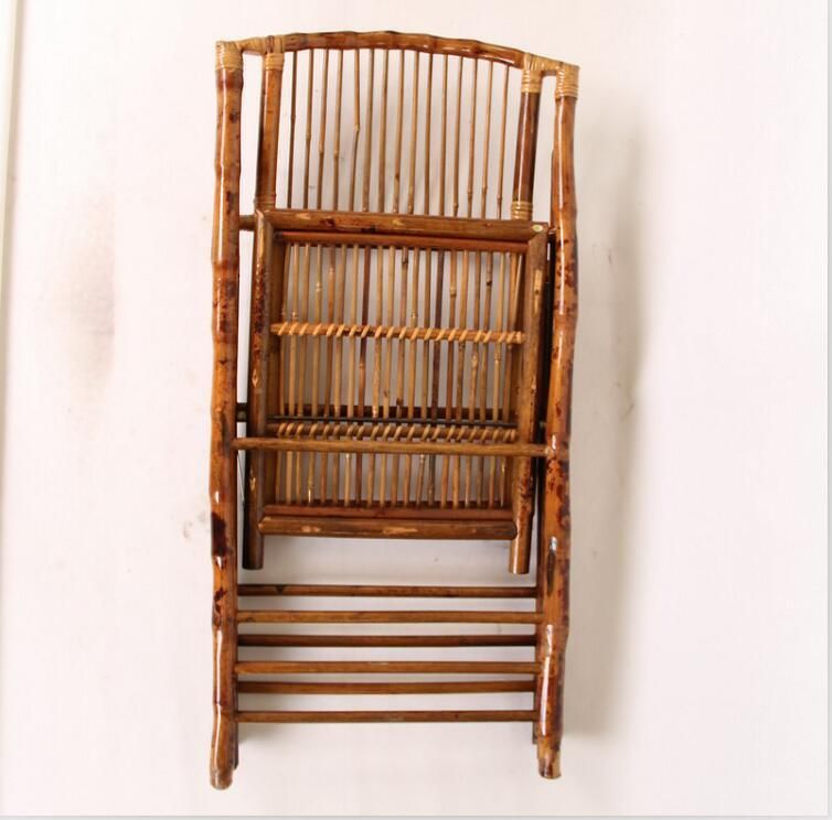 Wedding Cafe Hotel Garden Natural Bamboo Folding Chair Outdoor