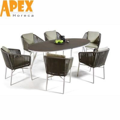 Outdoor Garden Dining Room Terrace Table Chair Combination Furniture Set