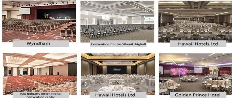 Fushan Furniture Stackable Banquet Dining Room High Back Hotel Chair