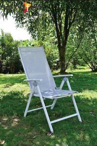 Garden Textilene Aluminum Frame Folding Chair Dining Chair