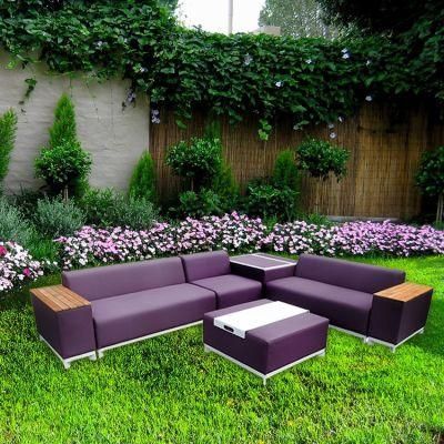 China Contemporary Aluminium Balcony Furniture with Cushion out Door Garden Furniture