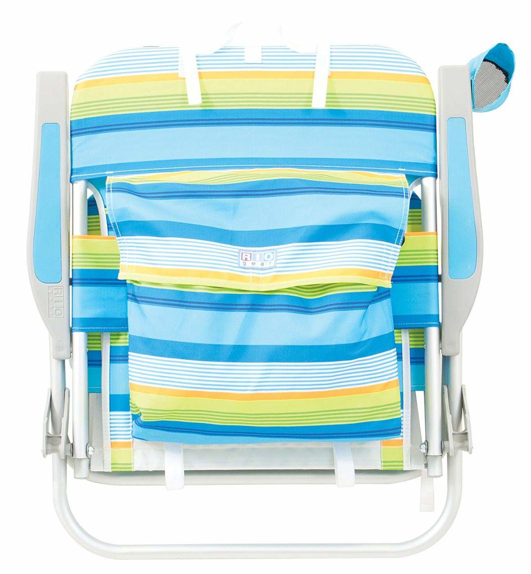 Deluxe 4 Position Aluminum Backpack Chair with Drink Holder & Dry Cell Pouch