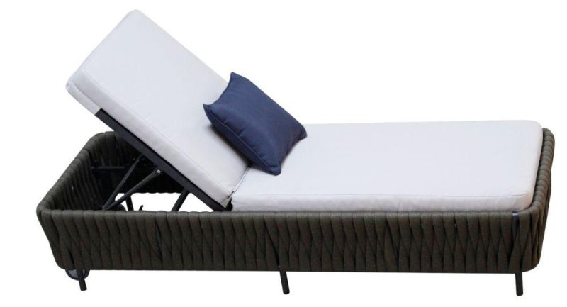 Outdoor Home Furniture Garden Patio Bistro Swimming Pool Beach Rattan Functional Sun Bed Lounger