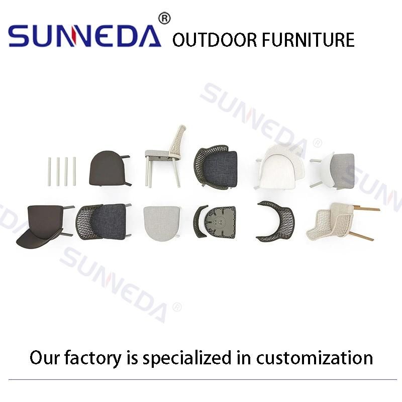 China Style Lawn Pub Manor Aluminium Alloy Garden Armchair Furniture