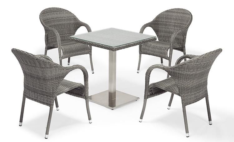4 Seater Outdoor Terrace Garden Chair and Table Set