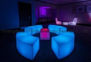 Outdoor PE LED Illuminated Furnitures Set Molding