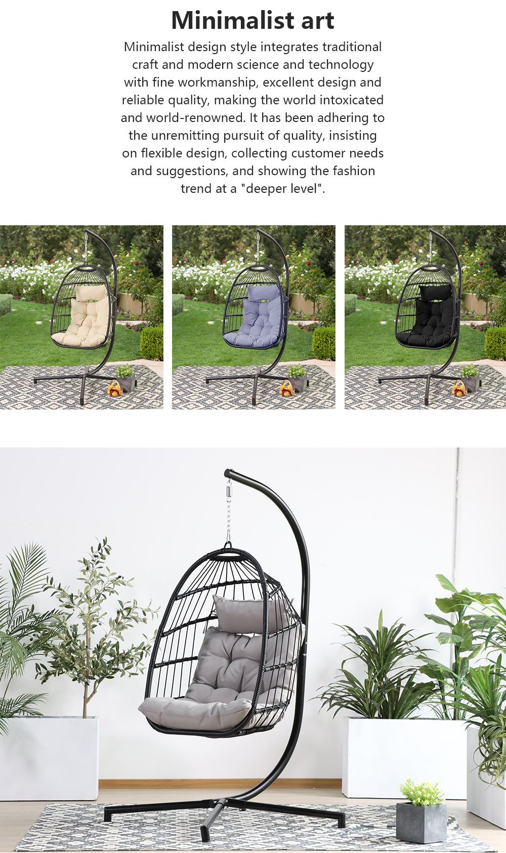 Metal Customized OEM Foshan Wicker Balcony Swings Home Furniture Swing Chair New