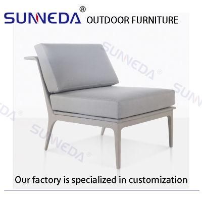 Fabric Wide Deluxe Simple Classical White Living Room Sofa