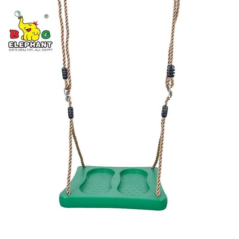 Plastic Stand-on Foot Swing Seat with PE Rope