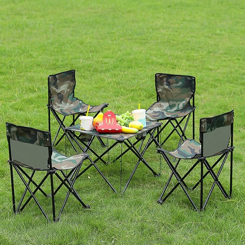 Folding Table and Chair Outdoor Portable Camping Folding Table Chair Set