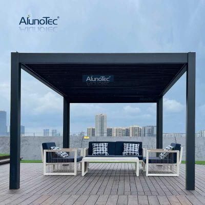Remote Control Motorized Sun Louvre Roof Aluminum Patio Gazebo Pergola
