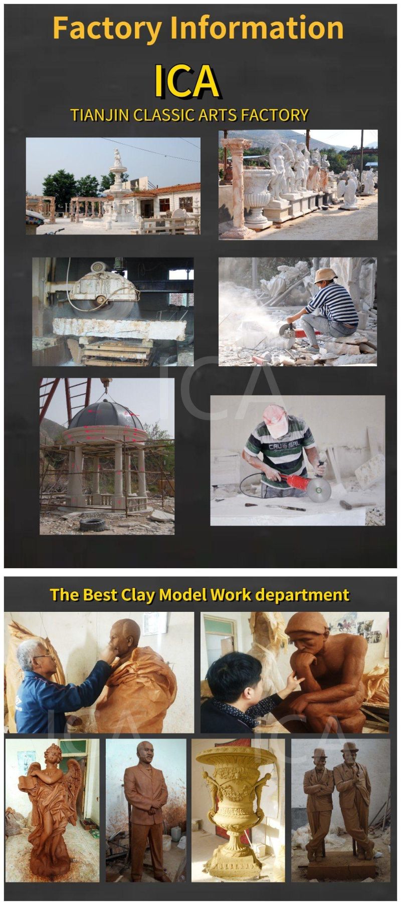 Wholesale Custom Large White Marble Lady Statue Column Gazebo