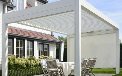 Aluminum Waterproof Louvered Pergola for Corridor Shading