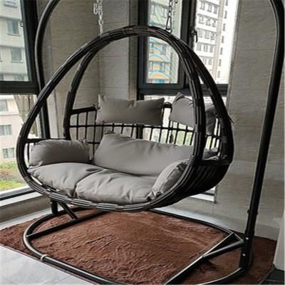 Balcony Rocking Chair Imitation Rattan Double Hammock Bird Nest Chair