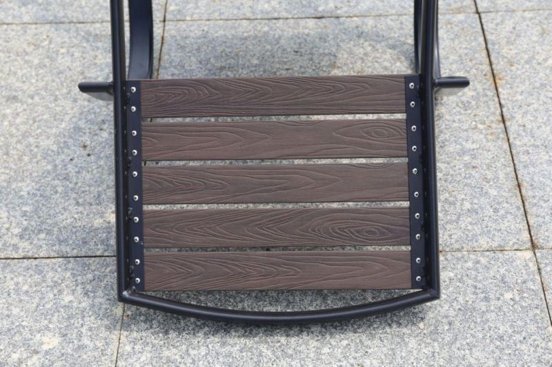 Outdoor Aluminum Patio Plastic Wood Outdoor Table Set Picnic Garden Furniture