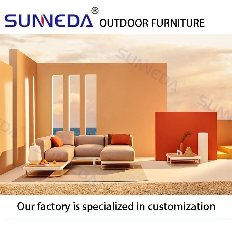 Modern Restaurant Studio All Weather Classic Sofa Lounger Furniture Set