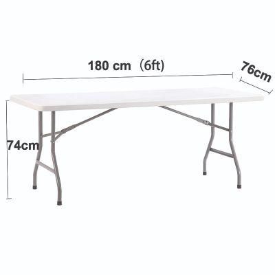 High Quality HDPE 6FT Camping Folding Table for Outdoor