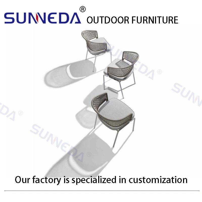 Outdoor Rope Furniture Balcony Set Comfortable Cafe Chair Rope Chair