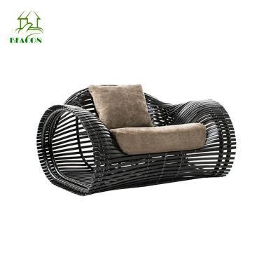 Modern New Design Outdoor Furniture Leisre Garden Patio Rattan Chaise Longue Chair