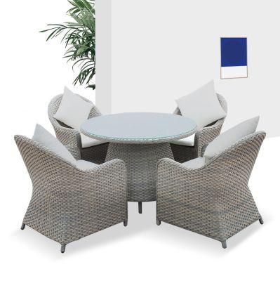 Outdoor Rattan Dining Table Chair Garden Furniture Villa Wicker Patio Dining Set