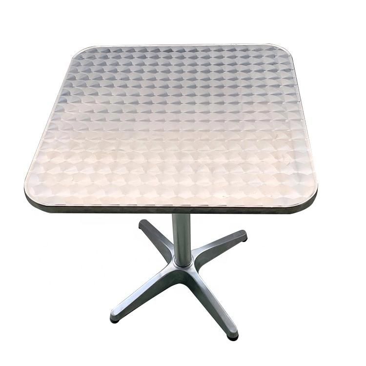 Commercial Advertising Cheap Stainless Steel Outdoor Street Restuarant Table