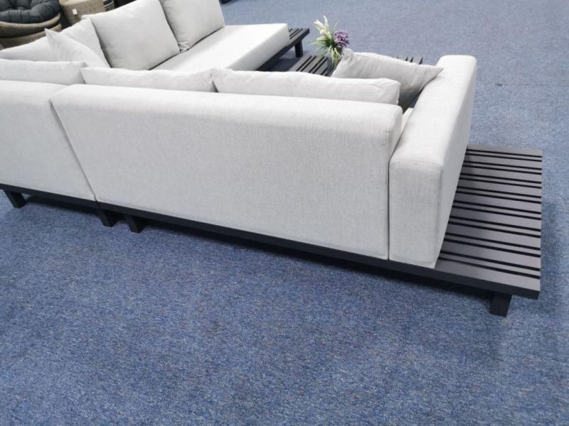 Outdoor Home Decors Aluminum Fabric Sofa Sets Nice Design Garden Use Sofa Set