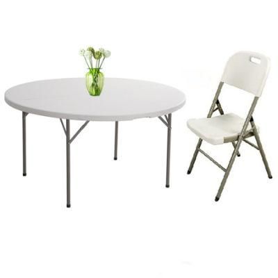 Outdoor Camping Plastic Folding Round Wedding Table for Banquet