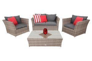 Outdoor Garden Rattan Wicker Conversation Furniture Modern Sofa Set