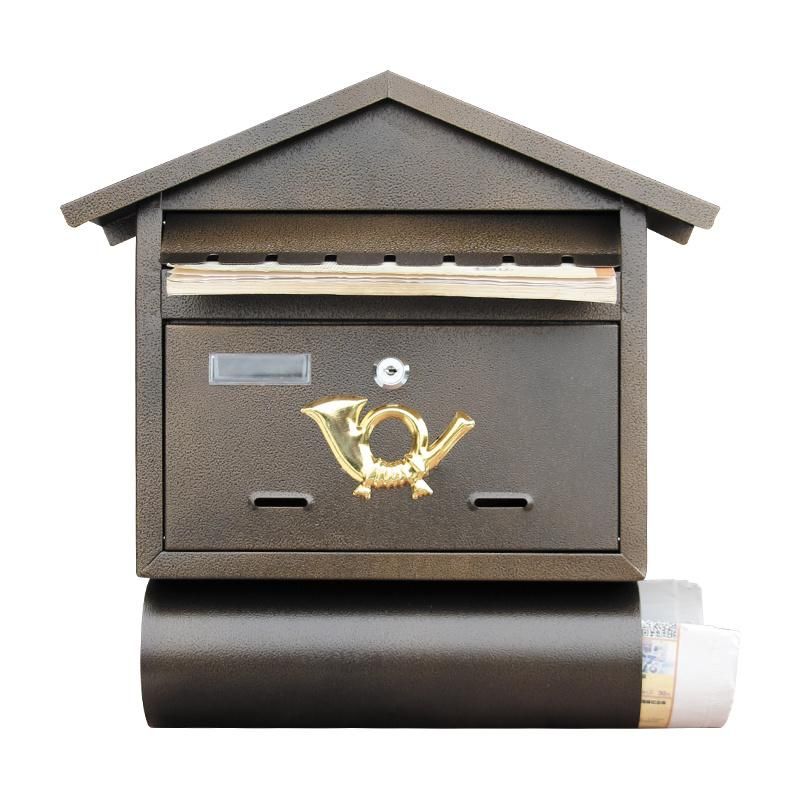China Factory New Design Stainless Steel Mailbox, Wall Mounted Mailbox and Post Box for Letters and Newspapers