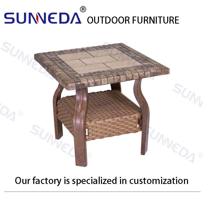 Traditional Aluminum Rattan Chair Outdoor Furniture Hotel Garden Sofa Sets