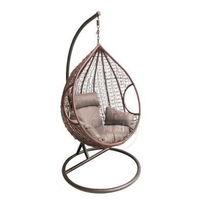 Outdoor Garden Swing Chair with Iron Frame