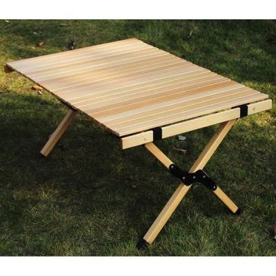Top Seller Folding Tables and Chairs Wood Outdoor Camping for Garden Travel Hiking Picnic Egg Roll Table