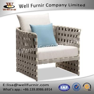Well Furnir Rattan Single Sofa with Cushions (WF-17046)