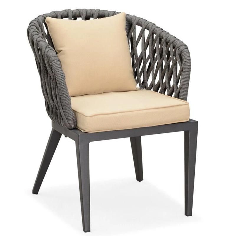 New Design Rope Chair Cheap Foshan Furniture Best Wholesale Chair Wood and Rope Seat High Quality Garden Chair