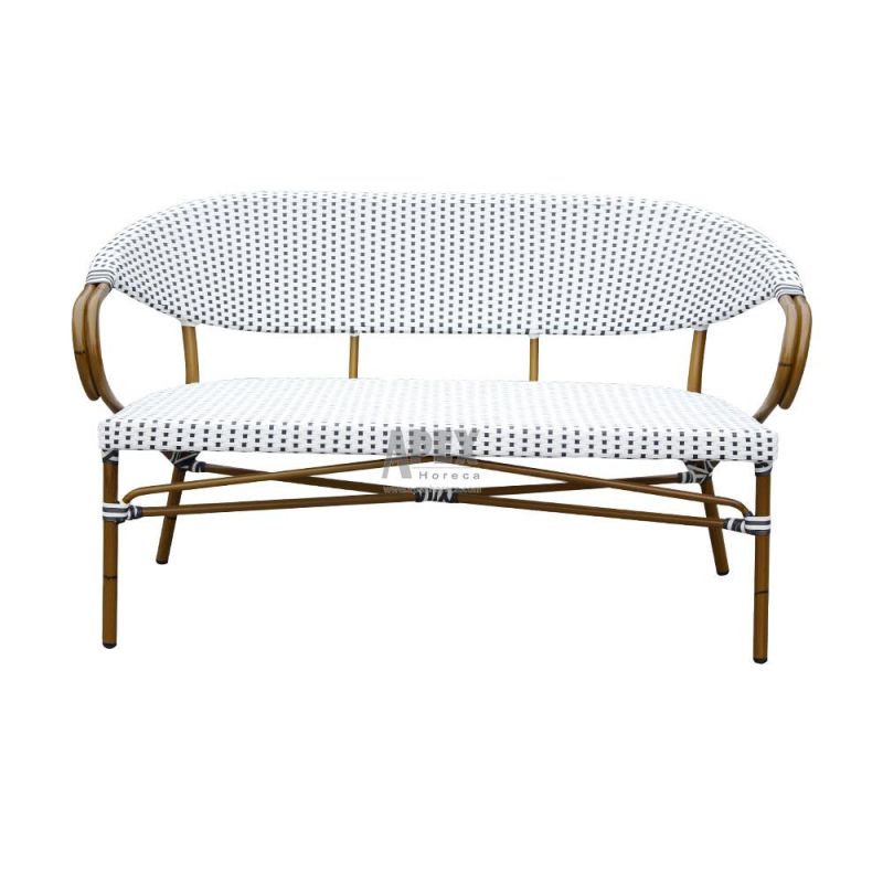 Garden Loveseat Rattan Bistro Bench Outdoor Rattan Chair