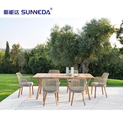 Hot Sale Outside Teak Garden Patio Picnic Furniture Dining Outdoor Table and Chair