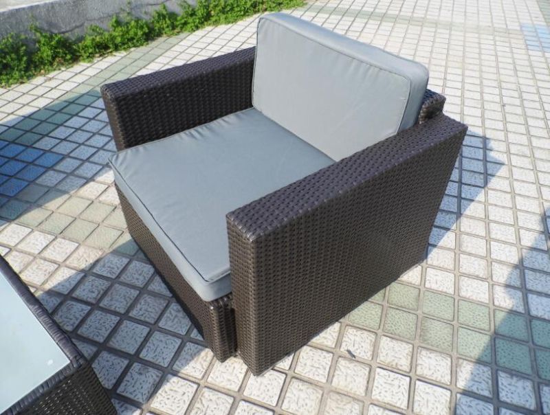 All Weather 5 PCS Rattan Wicker Patio Garden Outdoor Sofa Sets Furniture