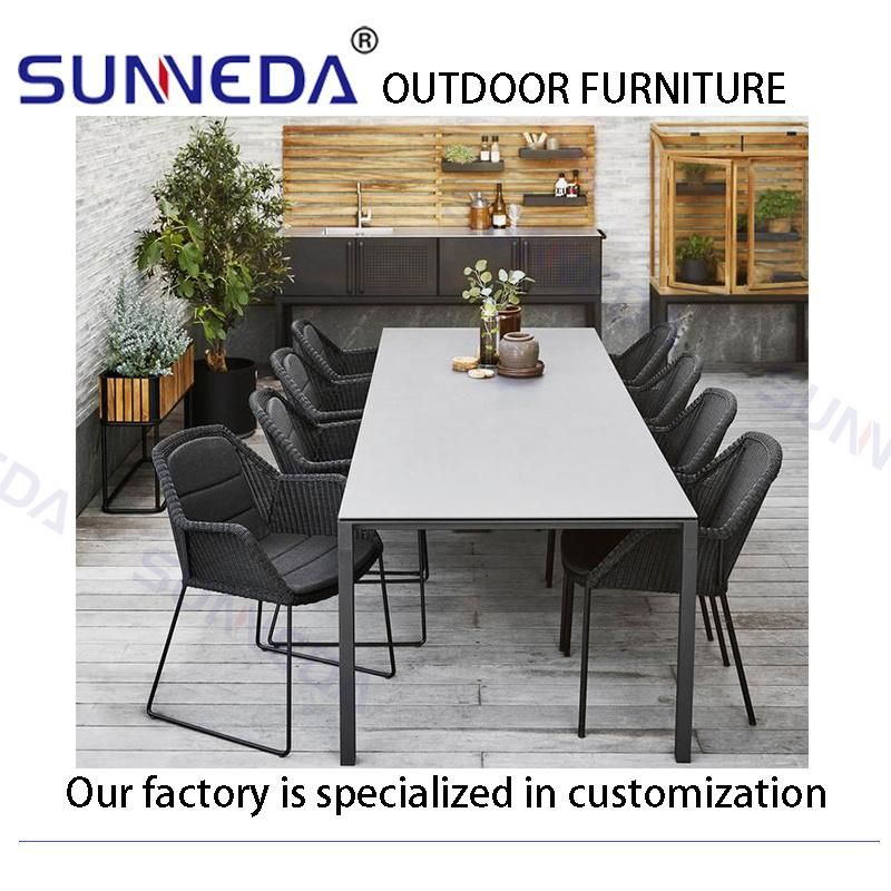 Resort Hotel Poolside Simple Elegant Dining Set