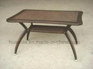 Outdoor Rattan Dining Table for Garden/Beach/Restaurant