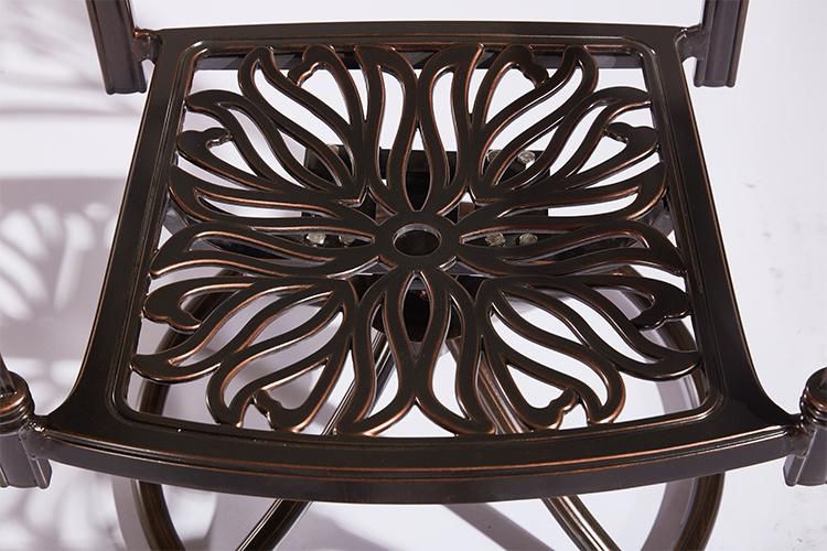 Antique Design Aluminum Bronze Casting Furniture Parts Patio Swivel Chair