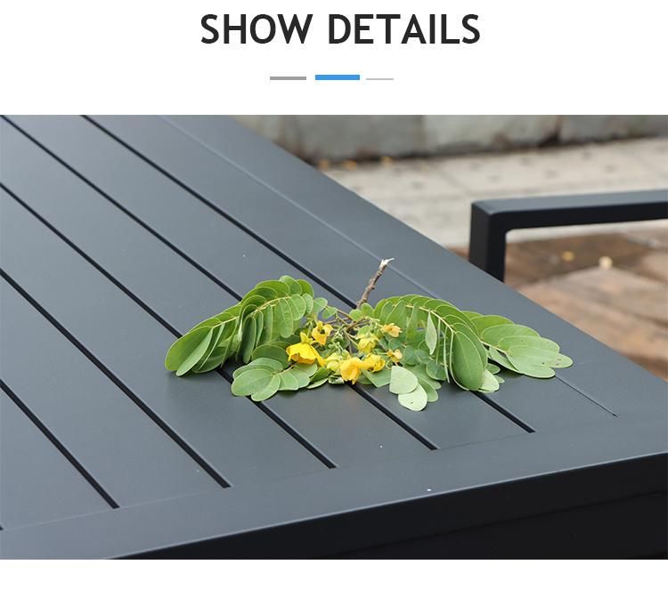Aluminum Furniture Outdoor Dining Set for 4 Garden Chairs and Table Set