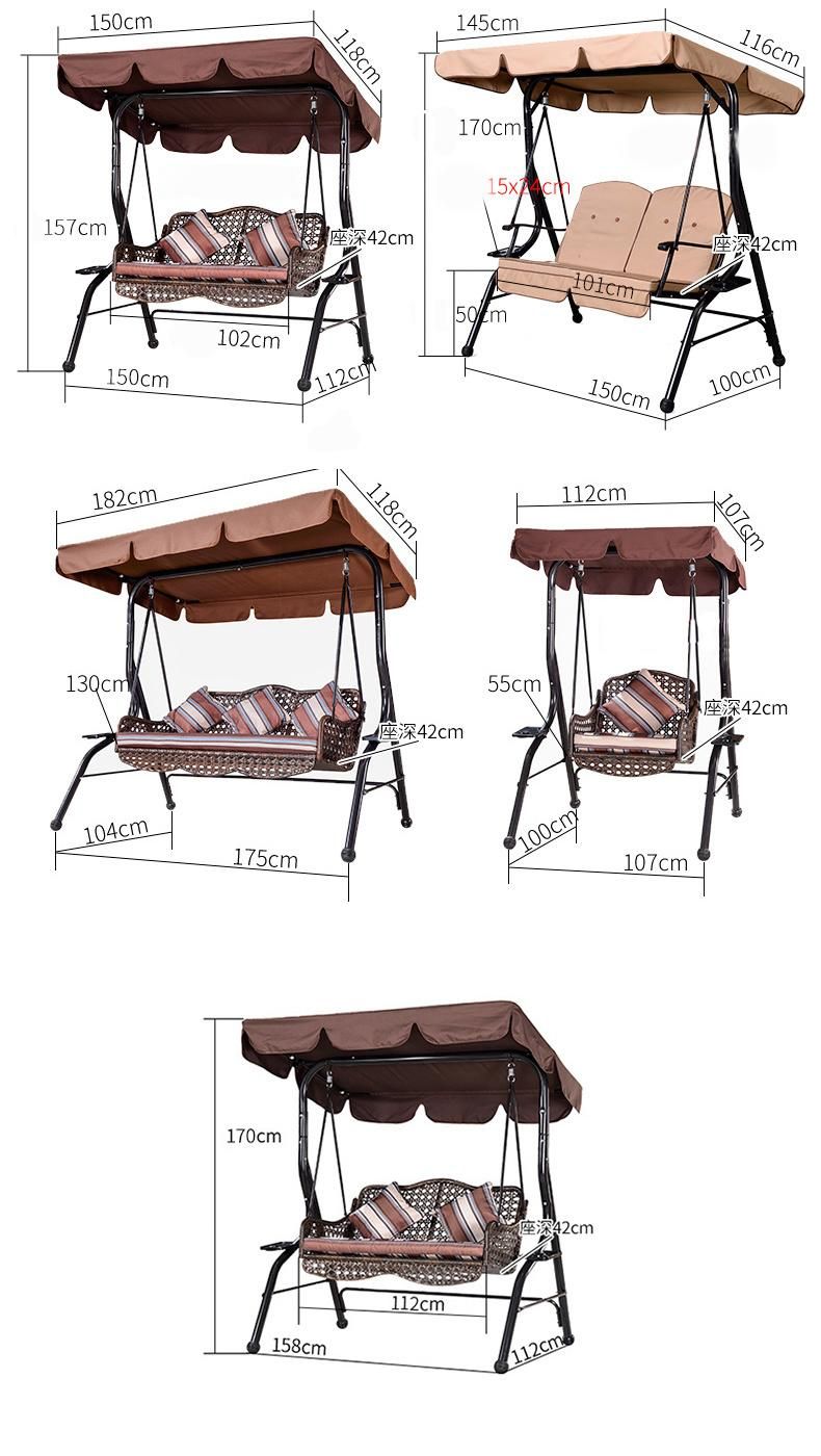 Swing Balcony Chair Home Double Outdoor Courtyard Garden Rocking Chair