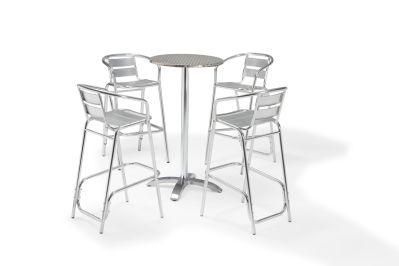 Leisure Anodized Chair Table for Hotel Garden